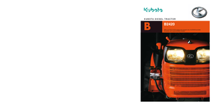 Муніципальні трактори Kubota B 2420