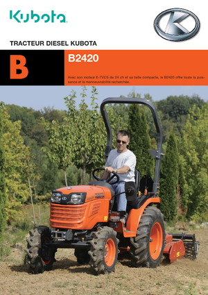 Муніципальні трактори Kubota B 2420