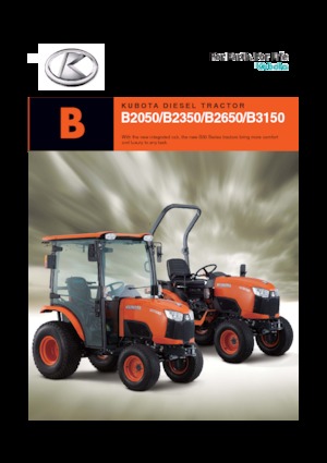 Муніципальні трактори Kubota B2350 DB
