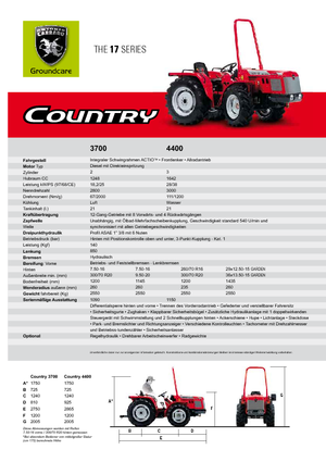 Муніципальні трактори Carraro Country 4300