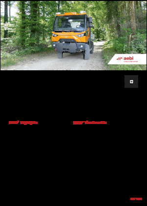 Муніципальний багатофункціональний транспортний засіб Дизель Aebi MT 770