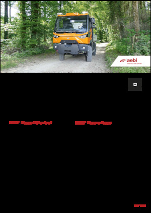 Муніципальний багатофункціональний транспортний засіб Дизель Aebi MT 760