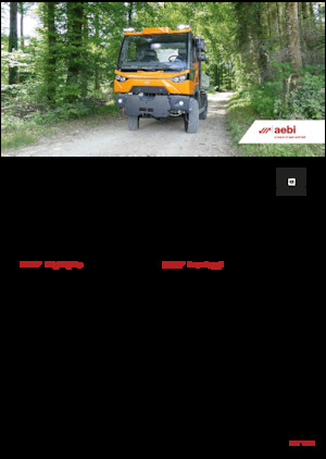 Муніципальний багатофункціональний транспортний засіб Дизель Aebi MT 760