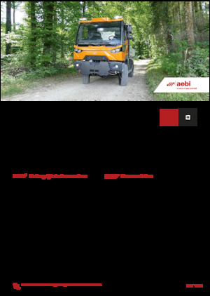 Муніципальний багатофункціональний транспортний засіб Дизель Aebi MT 760