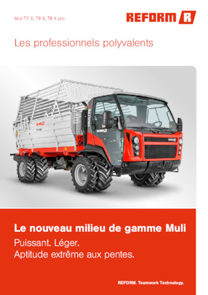 Муніципальний багатофункціональний транспортний засіб Дизель Reform Werke Muli T8 X pro