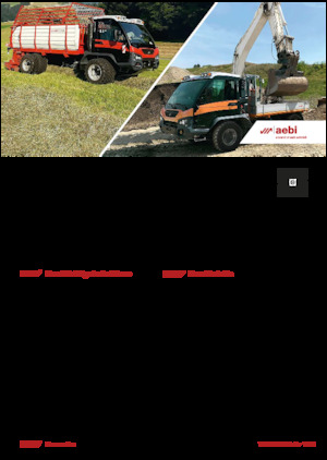 Муніципальний багатофункціональний транспортний засіб Дизель Aebi TP 470 Vario