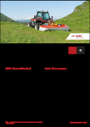 Муніципальний багатофункціональний транспортний засіб Дизель Aebi TT 211+