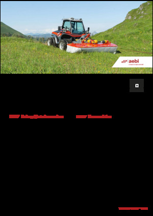 Муніципальний багатофункціональний транспортний засіб Дизель Aebi TT 211+