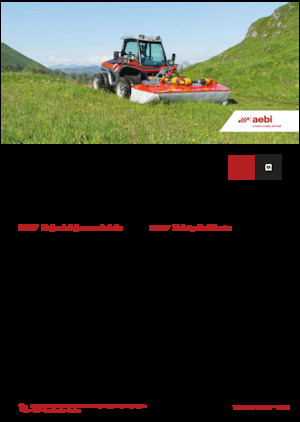 Муніципальний багатофункціональний транспортний засіб Дизель Aebi TT 211+