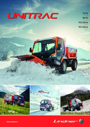 Муніципальний багатофункціональний транспортний засіб Дизель Lindner Unitrac 92 P5