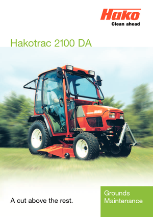 Муніципальні трактори Hako Hakotrac 2100 DA