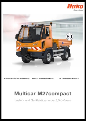 Муніципальні трактори Hako Multicar M 27compact