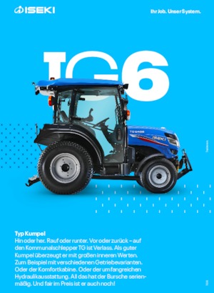 Муніципальні трактори Iseki TG 6370
