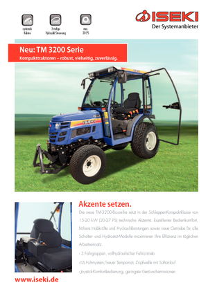 Муніципальні трактори Iseki TM 3245