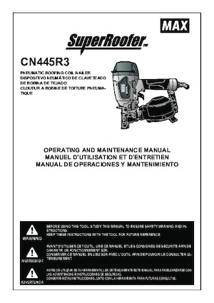 Молотки та степлери MAX USA CORP. CN445R3