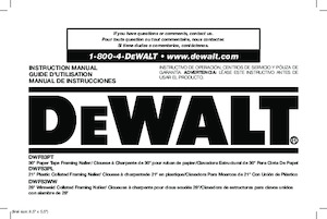 Молотки та степлери DEWALT DWF83PT