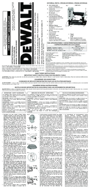 Молотки та степлери DEWALT DWFP12231