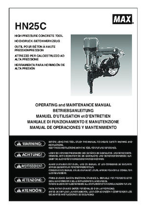 Молотки та степлери MAX USA CORP. HN25C
