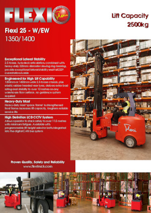 Навантажувачі для вузького проходу VNA Flexi 25W