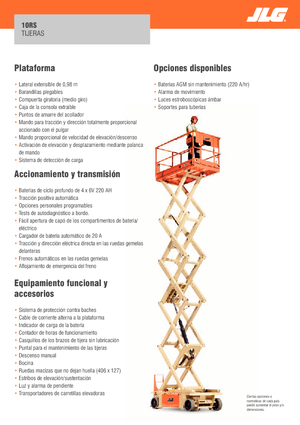 Ножичні підйомники колісні JLG 10RS
