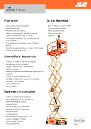 Ножичні підйомники колісні JLG 10RS