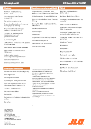 Колісні телескопічні підйомники JLG 1200SJP