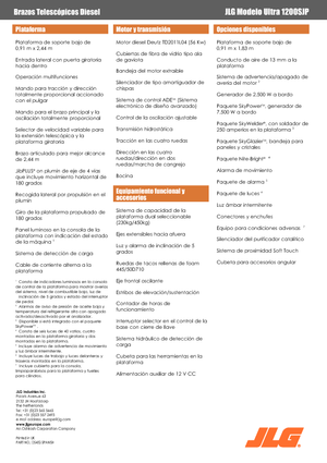 Колісні телескопічні підйомники JLG 1200SJP