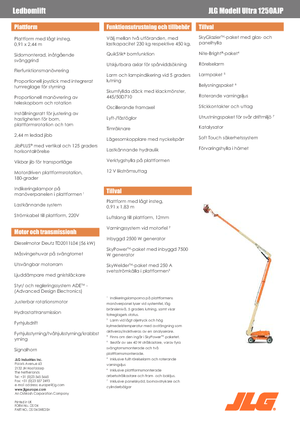 Колісні підйомники з шарнірною стрілою JLG 1250AJP