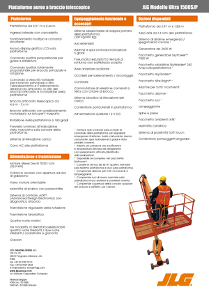 Колісні телескопічні підйомники JLG 1500SJ