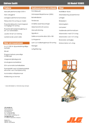 Ножичні підйомники колісні JLG 1930ES