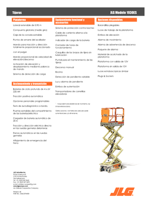 Ножичні підйомники колісні JLG 1930ES