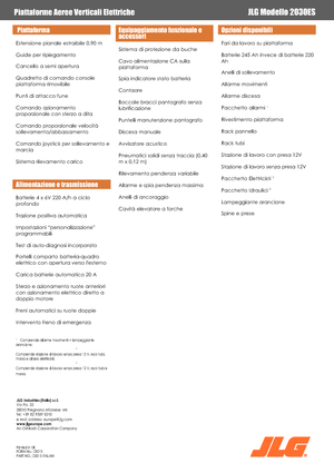 Ножичні підйомники колісні JLG 2030 ES