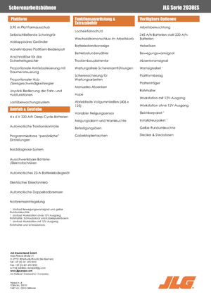 Ножичні підйомники колісні JLG 2030 ES