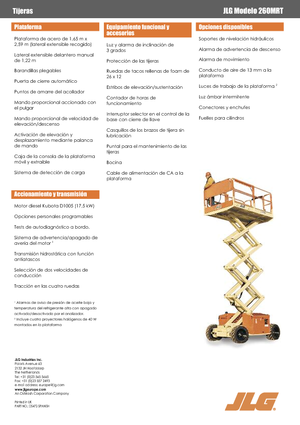 Ножичні підйомники колісні JLG 260MRTA