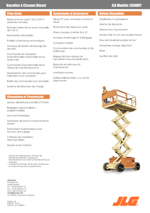 Ножичні підйомники колісні JLG 260MRTA