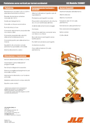Ножичні підйомники колісні JLG 260MRTA