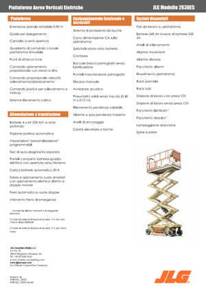 Ножичні підйомники колісні JLG 2630 ES