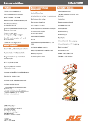 Ножичні підйомники колісні JLG 2630 ES