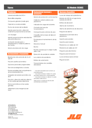 Ножичні підйомники колісні JLG 2630 ES