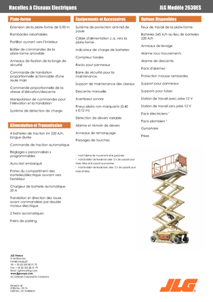 Ножичні підйомники колісні JLG 2630 ES