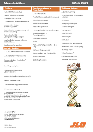 Ножичні підйомники колісні JLG 2646ES