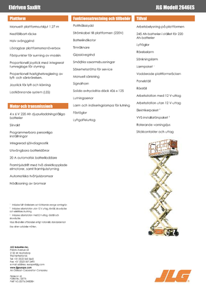 Ножичні підйомники колісні JLG 2646ES