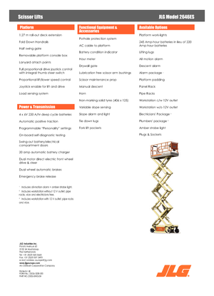 Ножичні підйомники колісні JLG 2646ES