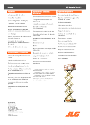 Ножичні підйомники колісні JLG 2646ES