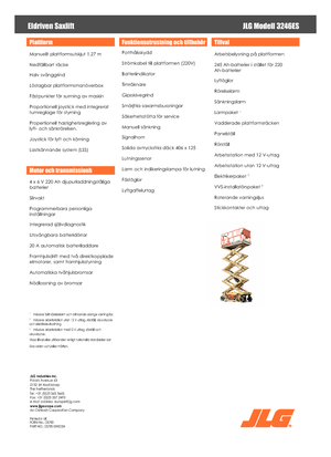 Ножичні підйомники колісні JLG 3246ES