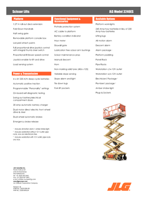 Ножичні підйомники колісні JLG 3246ES