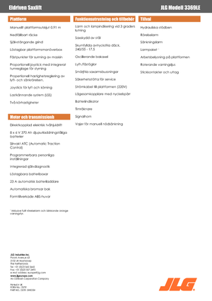 Ножичні підйомники колісні JLG 3369LE