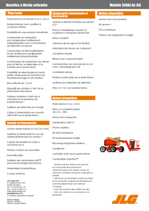 Колісні підйомники з шарнірною стрілою JLG 340AJ