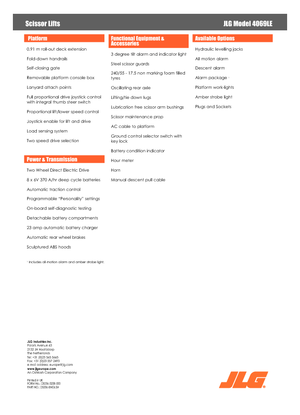 Ножичні підйомники колісні JLG 4069LE