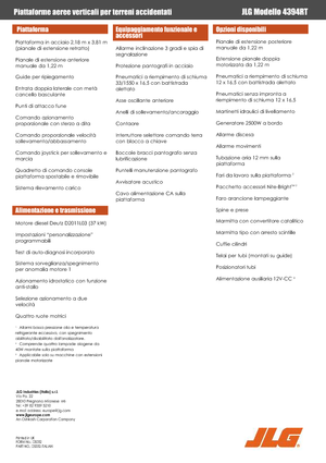 Ножичні підйомники колісні JLG 4394RT
